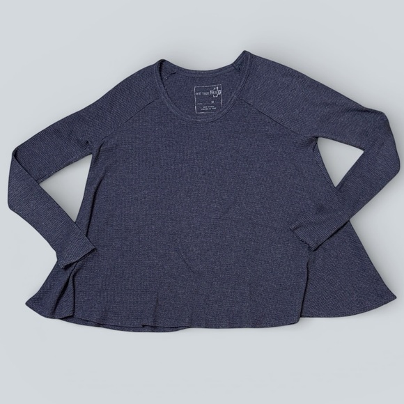 We The Free Tops - We The Free Oversized Waffle Knit Long Sleeve Top